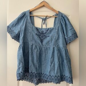 NWT Denim Blouse